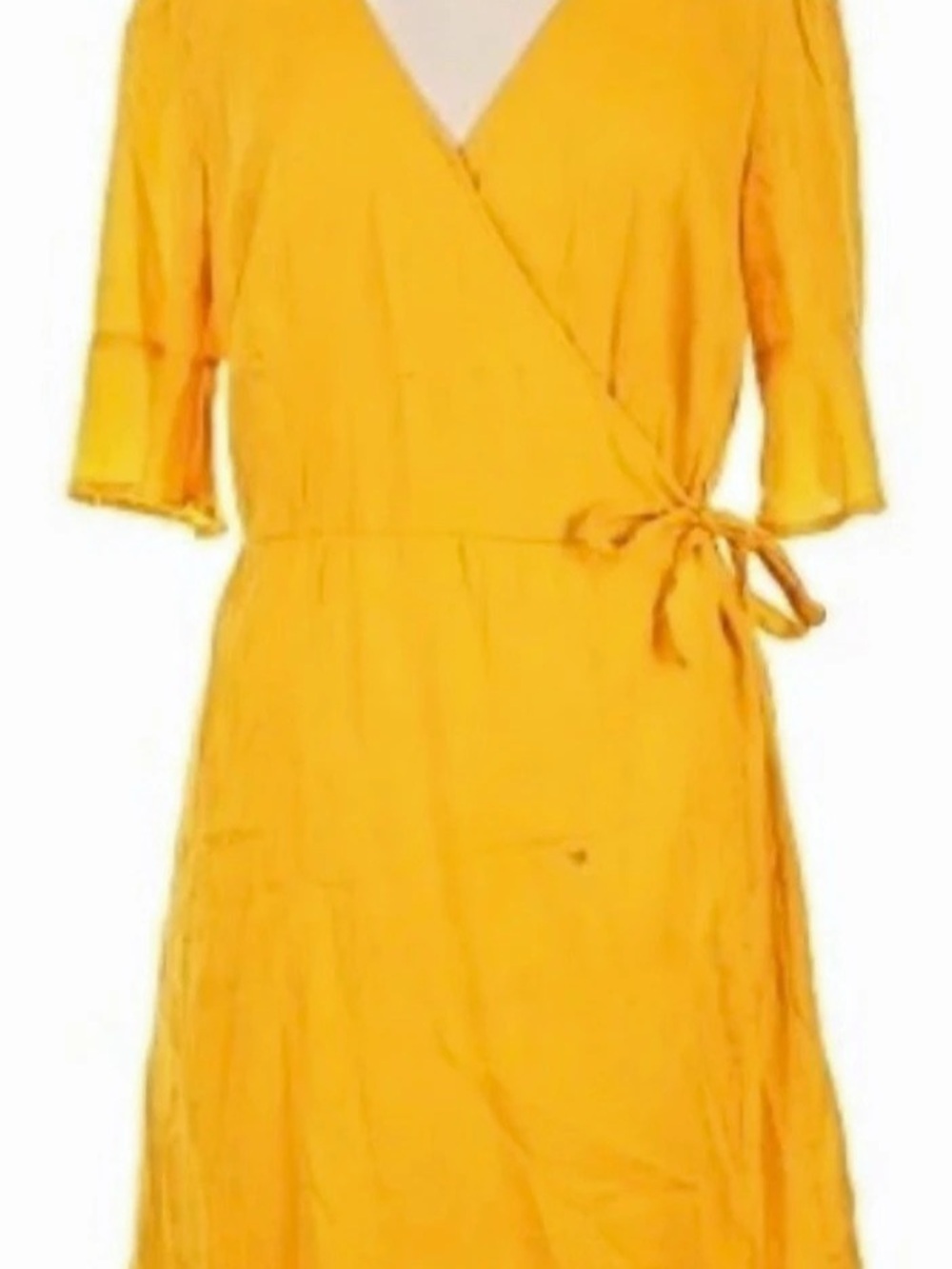 🔥2/$20🔥OLD NAVY Yellow Wrap Mini Dress